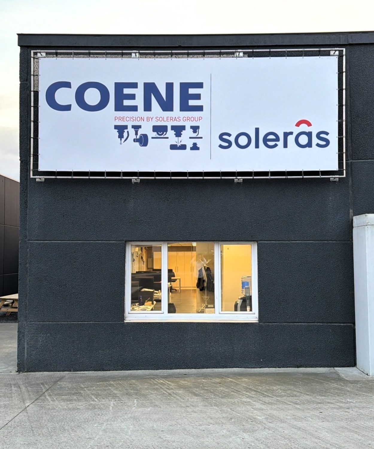 Outside building